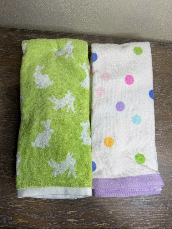 Target Other - 2pk nwt Easter Poka dot Hand Towel & 2pk new bunny towels